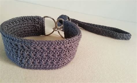 Crochet Dog Collar And Leash Made With Friendly Cotton Yarn Etsy