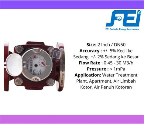 Ferindo Flow Meter Shm Flow Meter Air Limbah Inch Shm