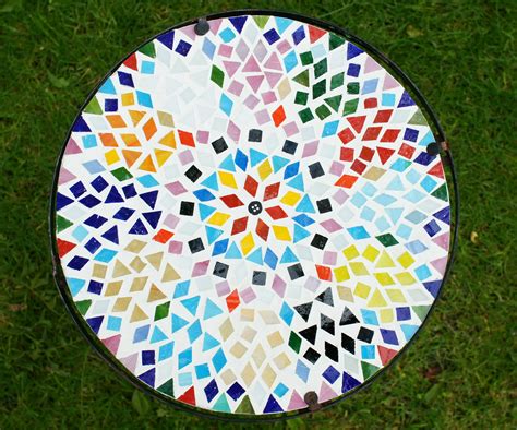 Diy Mosaic Table Top Kit Making A Mosaic On Mesh Step By Step 5 Out