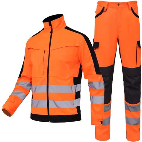 Safety Reflective Strips Workwear Set Wear Resistant Repairman Work