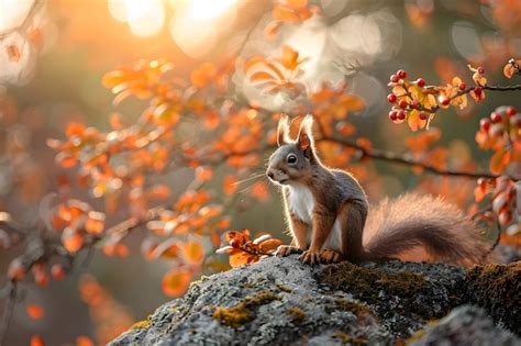 Free Photo | Realistic squirrel in natural habitat