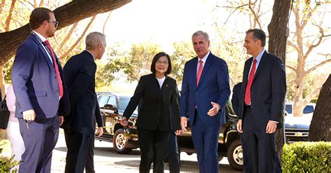 Kevin McCarthy Meets With Taiwanese President Tsai In California