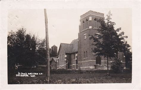 Rp St Pauls Anglican Church Shelburne Ontario Canada Pu 1915