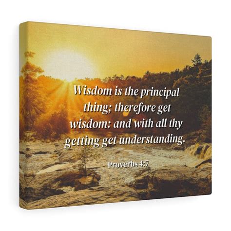 Scripture Walls Understanding Proverbs 4 7 Bible Verse Canvas Christian