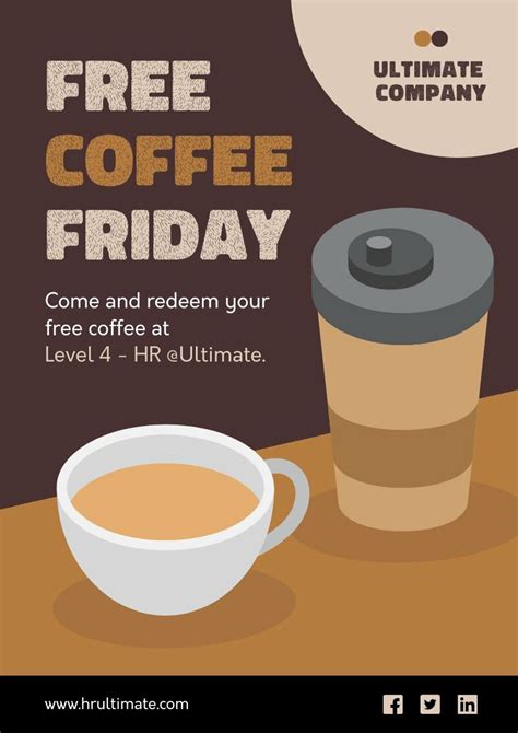 Creative Coffee Poster Piktochart