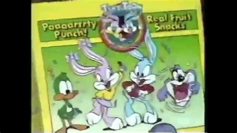 Tiny Toon Adventures Fruit Snacks Commercial 1992 Youtube