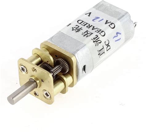 Amazon Iivverr Dc V Rpm Mm Shaft Cylinder Electric Gear Box