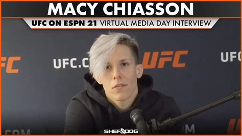 Macy Chiasson Ufc On Espn 21 Pre Fight Interview Virtual Media Day Youtube