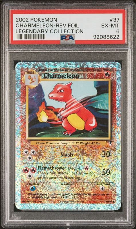 Pokemon Wotc 2002 Legendary Collection Charmeleon 37110 Reverse Holo