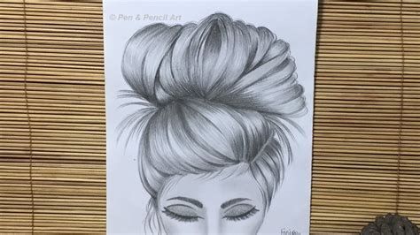 How To Draw Hairstyles Bun