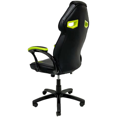 Cadeira Gamer Mx Girat Ria Preto C Verde Mymax Fox Games