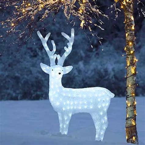 Led Acrylic Reindeer Cm Outdoor Christmas Decoration Fantasy