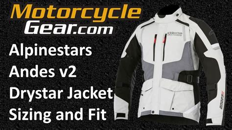 Alpinestars Andes V2 Drystar Jacket Sizing And Fit Guide YouTube