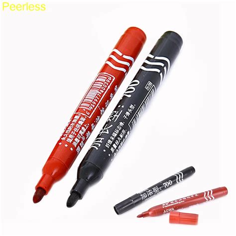 Peerless 2 Color Marker Pens Good Waterproof Ink Thin Nib Crude Nib New