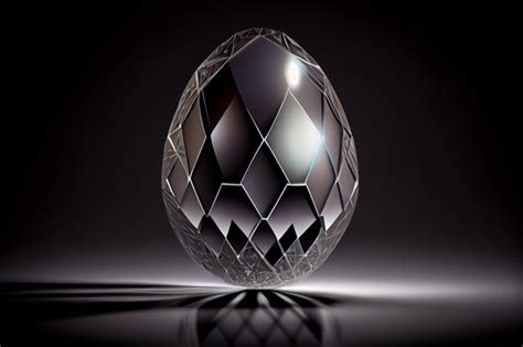 Premium AI Image | A large egg with a diamond shape on it