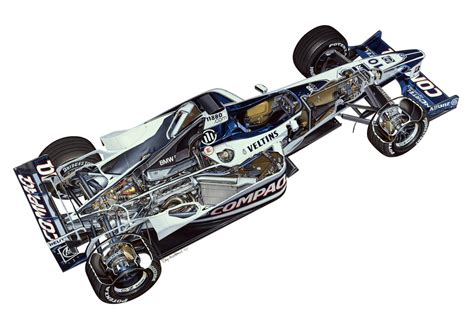 Williams FW22 2000 Cutaway Drawing In High Quality