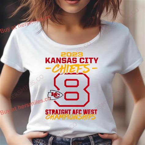 Kansas City Chiefs Eight Time Afc West Division Champions Shirt