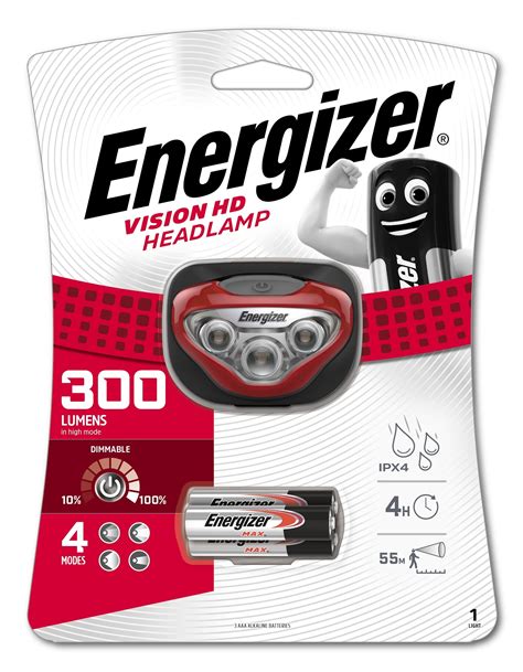 Energizer® Vision HD Headlight (3 LED) (with battery) - Mass ...
