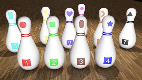 learn colors  children  bowling game toys  kids toddler