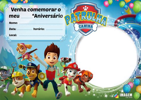 Patrulha Canina Centro De Mesa Png Decoração Infantil