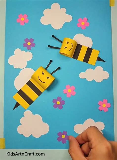 Diy Paper Bee Craft For Kids Step By Step Tutorial Kids Art And Craft