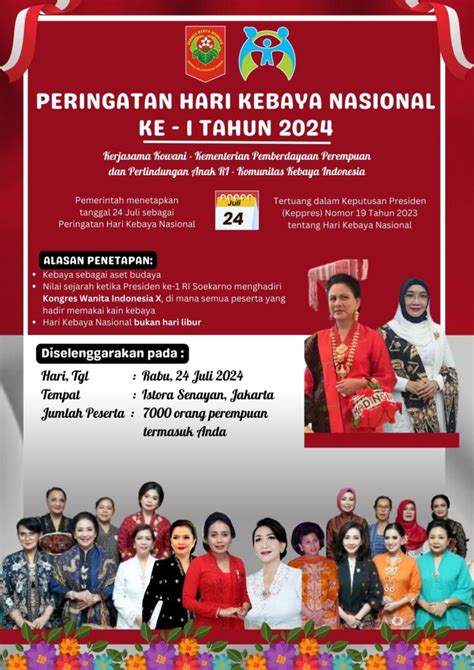 Hari Kebaya Nasional 2024, Logo, Tema, dan Rangkaian Acara | Indopolitika.com