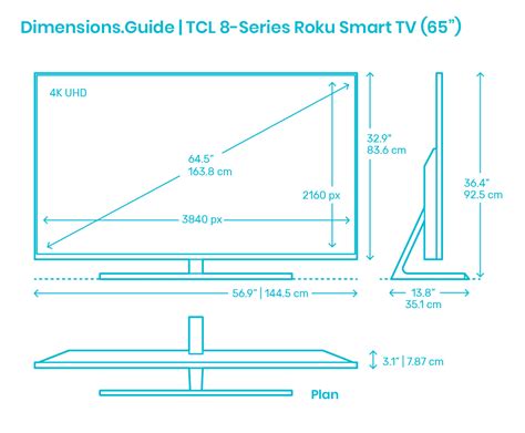 Tcl Series Roku Smart Tv Dimensions Drawings Off