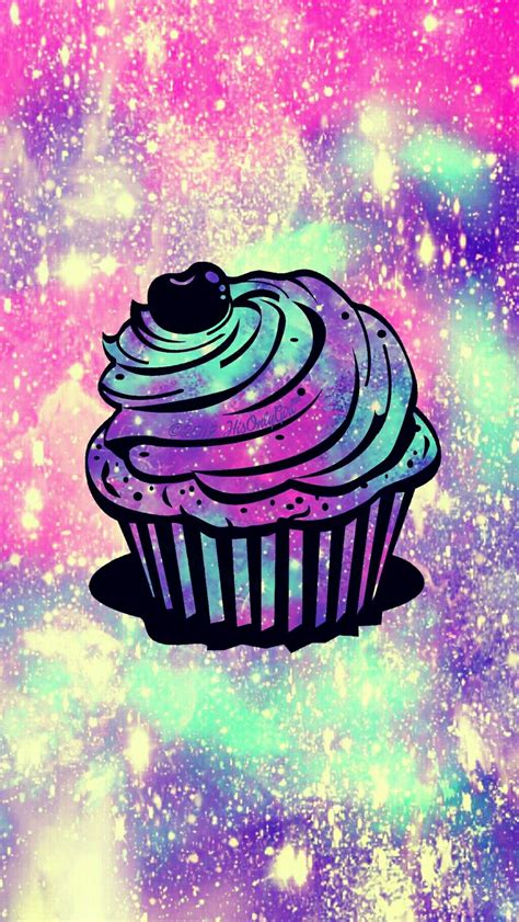 Sweet Cupcake Galaxy IPhone Android Wallpaper Created For The App