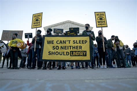 Protesters Gather Outside Lindsey Grahams House To Wake Him Up Over