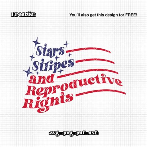 Stars Stripes Reproductive Rights Svg Th Of July Svg Etsy