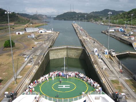 Panama Canal locks. experiencing the locks and learning the history and ...