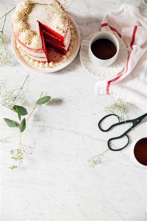 a naked red velvet cake with crème fraîche frosting for a blog birthday Hummingbird High