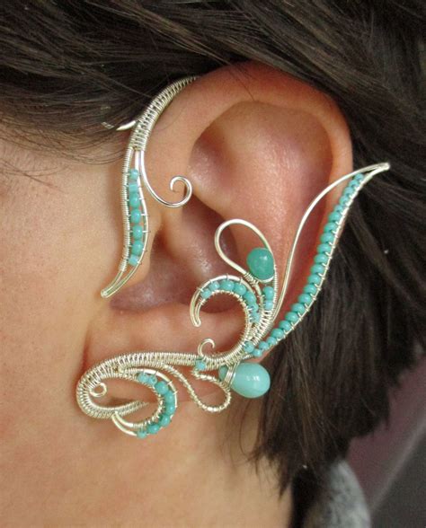 Pair Of Ear Cuffs Ear Cuffs Elf Earrings Ear Crawler Image 3 Ear Cuff