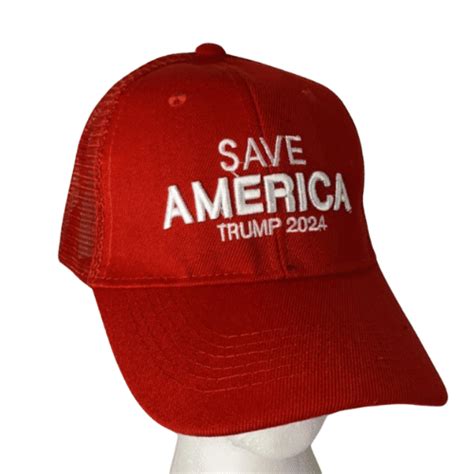 Plain Red Mesh Save America Trump 2024 Hat | Trump Superstore