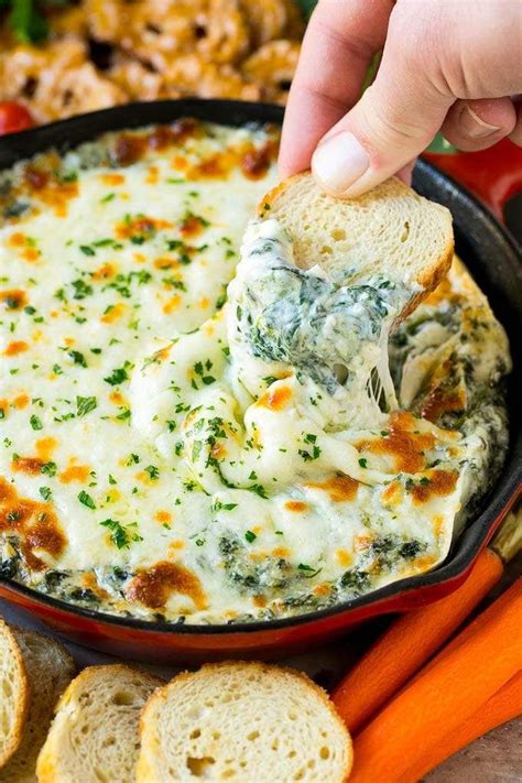 Parmesan Garlic Spinach Dip Dip Recipes Hot Hot Spinach Dip Hot