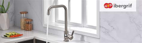 Ibergrif M22105A Kitchen Tap With High Spout Single Lever Sink Tap