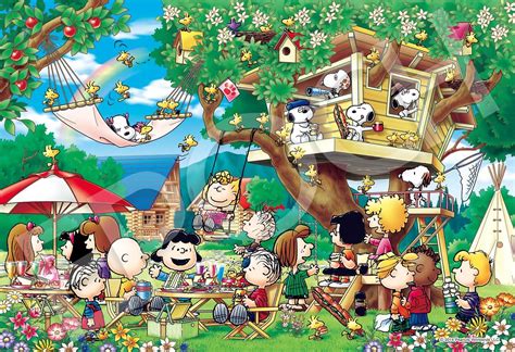 Jp エポック社 300ピース ジグソーパズル Peanuts ツリーハウス 26x38cm 28 034s のり