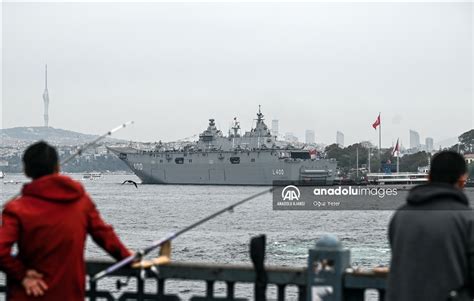 TCG Anadolu Gemisi İstanbul da Anadolu Ajansı