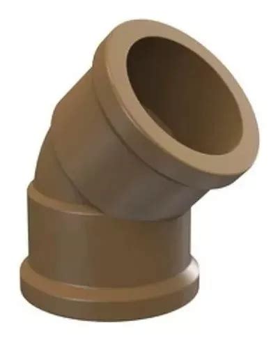 Joelho Cotovelo Pvc Soldavel Marrom 45º X 75mm 2 1 2 Pol