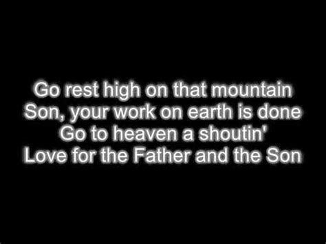 Go Rest High On That Mountain Vince Gill LYRICS YouTube