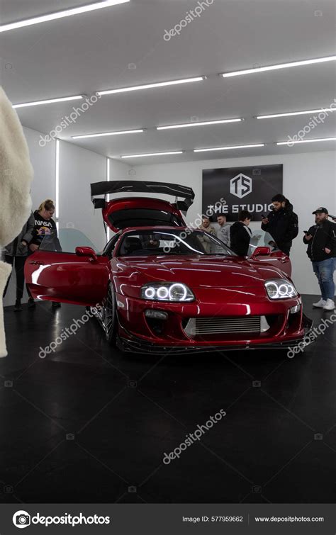 Red Toyota Supra Mk4 Interior Studio Car Meet – Stock Editorial Photo ...