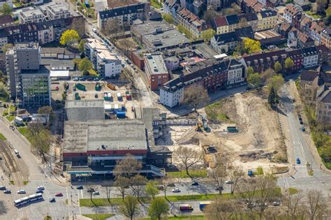 Luftaufnahme Gelsenkirchen Abrissarbeiten Des Geb Udes Zentralbad In