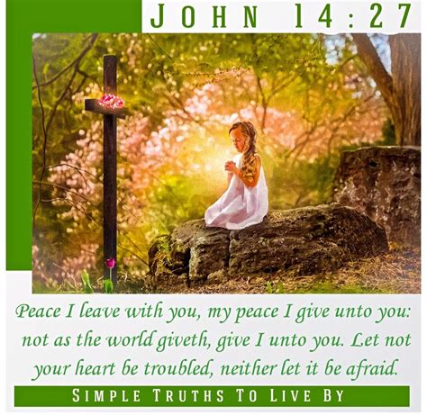 Peace I Leave With You My Peace I Give Unto You Not As The World Giveth Give I Unto You By