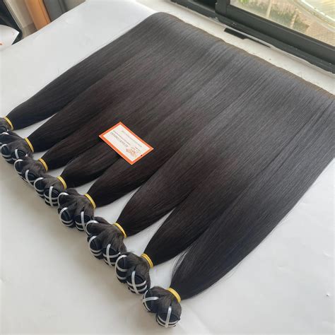 Vietnam Super Double Drawn Bone Straight Weft Hair Extensions Multi Color 100 Cuticle Remy