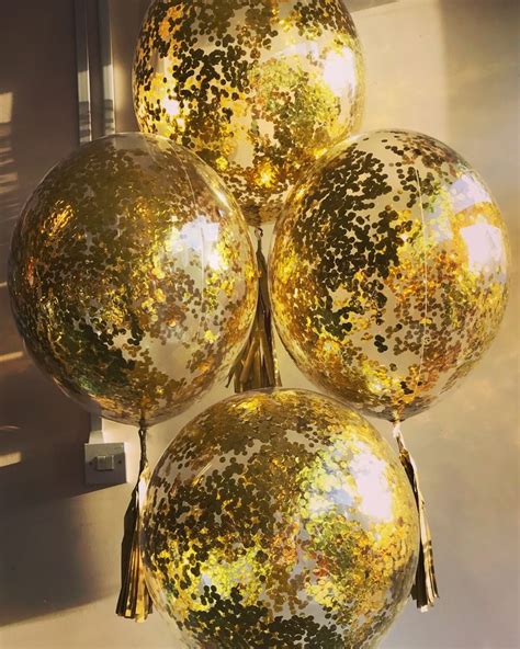 Golden Confetti Bubble Balloons Bubble Balloons Christmas Bulbs