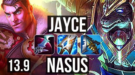 Jayce Vs Nasus Top 6 Solo Kills 1028 Legendary 300 Games Kr