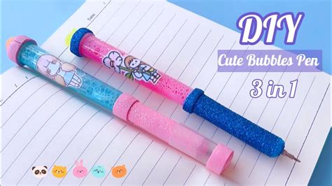 DIY Homemade 3 In 1 Cute Pen Craft Idea How To Make Pen School