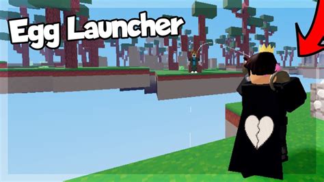 Egg Launcher Op Roblox Bedwars Youtube