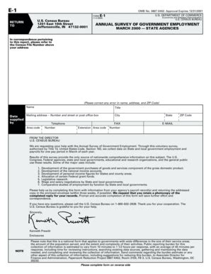 Fillable Online Census Annual Survey Of Government Employment