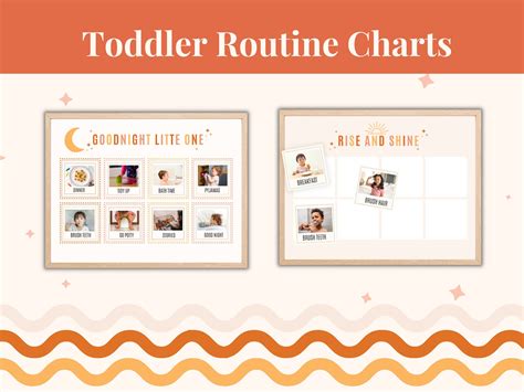 Toddler Daily Routine Chart Routine Chart Printable - Etsy